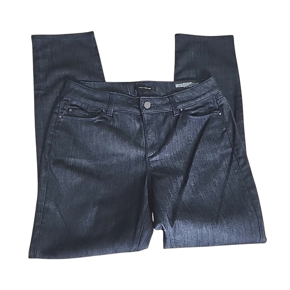 Ann Taylor The Skinny Jean 10 Dark Wash Curvy Fit Mid Rise Stretch Denim
